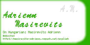 adrienn masirevits business card